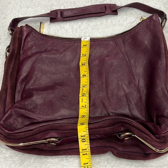 Vince Camuto New York Handbag, 100% Leather, burgundy color, - Picture 4 of 16